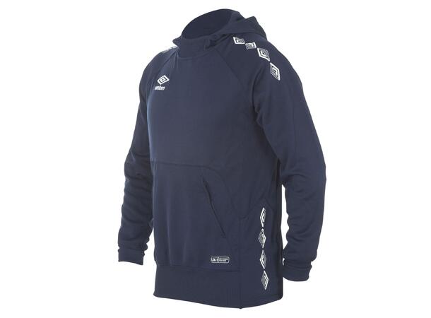 UMBRO UX-1 Hood Top jr Marine/Hv 128 Tøff teknisk hettegenser